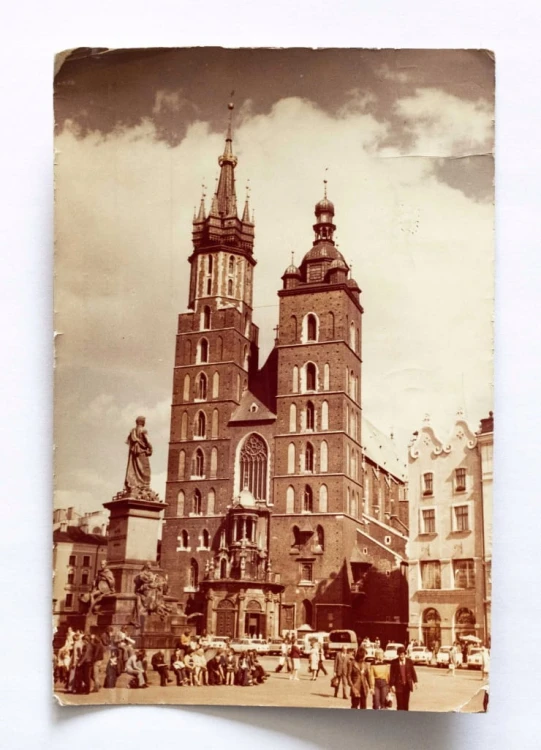 KRAKÓW - KOŚCIÓŁ MARIACKI, POMNIK ADAMA MICKIEWICZA 1986