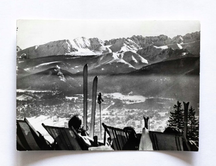 ZAKOPANE - NARCIARZE NA GUBAŁÓWCE l. 60