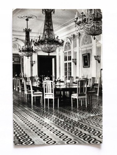 ŁAŃCUT - MUZEUM, ZAMEK, DUŻA JADALNIA, BIAŁA SALA 1967