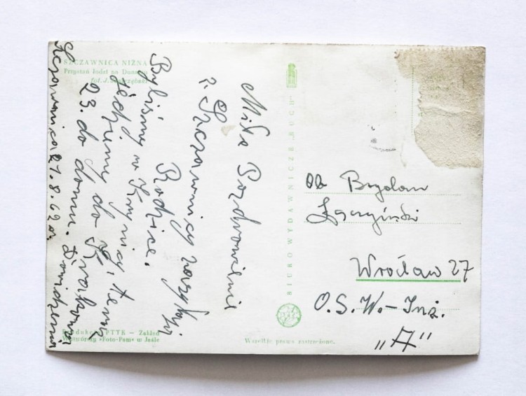 SZCZAWNICA NIŻNA - PRZYSTAŃ ŁODZI NA DUNAJCU 1962