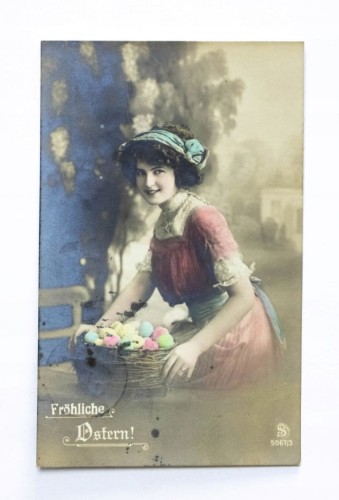 STARA POCZTÓWKA WIELKANOCNA - BERLIN / POZNAŃ 1913