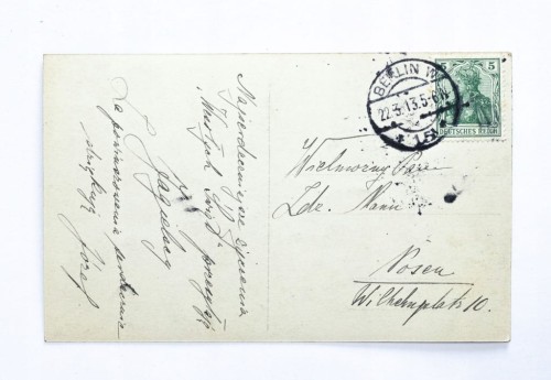 STARA POCZTÓWKA WIELKANOCNA - BERLIN / POZNAŃ 1913