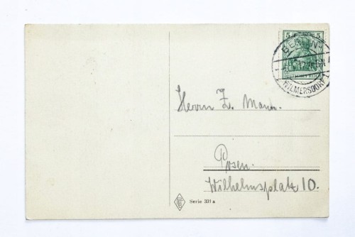 STARA POCZTÓWKA WIELKANOCNA - BERLIN / POZNAŃ 1912