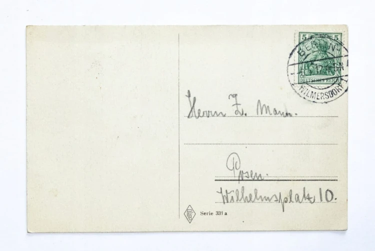 STARA POCZTÓWKA WIELKANOCNA - BERLIN / POZNAŃ 1912