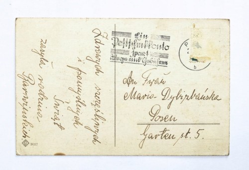 STARA POCZTÓWKA BOŻONARODZENIOWA - POZNAŃ OKUPACJA l. 40