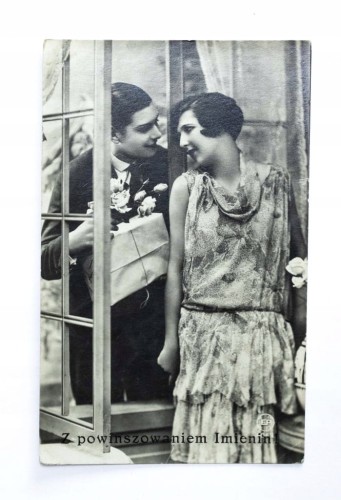 STARA POCZTÓWKA IMIENINOWA - KIEŁCZEWO / POZNAŃ 1936