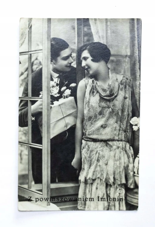 STARA POCZTÓWKA IMIENINOWA - KIEŁCZEWO / POZNAŃ 1936