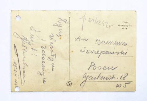 STARA POCZTÓWKA BOŻONARODZENIOWA - POZNAŃ 1942