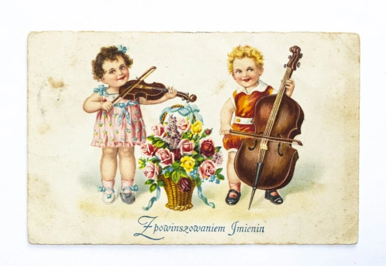 STARA POCZTÓWKA IMIENINOWA - POZNAŃ 1925