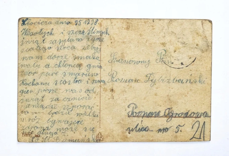 STARA POCZTÓWKA BOŻONARODZENIOWA - CHOCICZA / POZNAŃ 1938