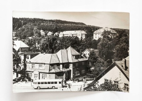 POLANICA-ZDRÓJ - FRAGMENT UZDROWISKA, AUTOBUS 1972