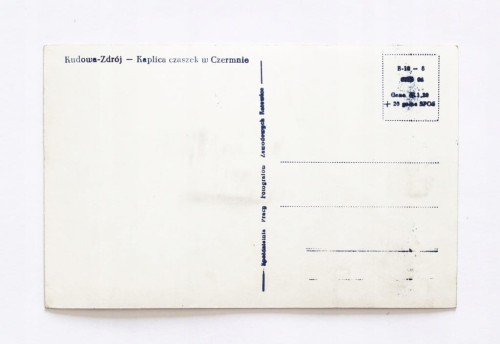 CZERMNA, KUDOWA ZDRÓJ - KAPLICA CZASZEK l. 50/60