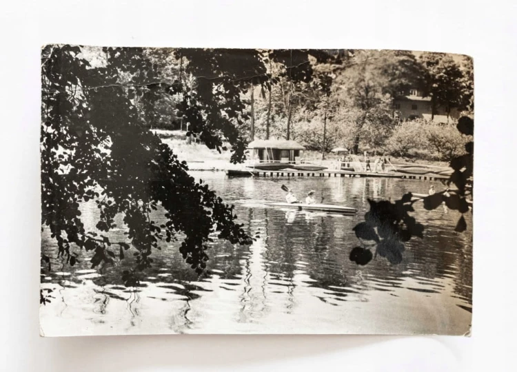 KUDOWA-ZDRÓJ - KAJAKI NA STAWIE W PARKU 1966