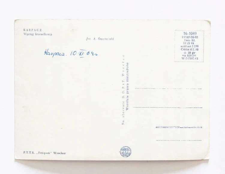 KARPACZ - WYCIĄG KRZESEŁKOWY 1964