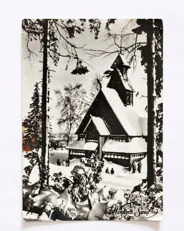 KARPACZ - WESOŁYCH ŚWIĄT, KOŚCIÓŁ WANG 1968