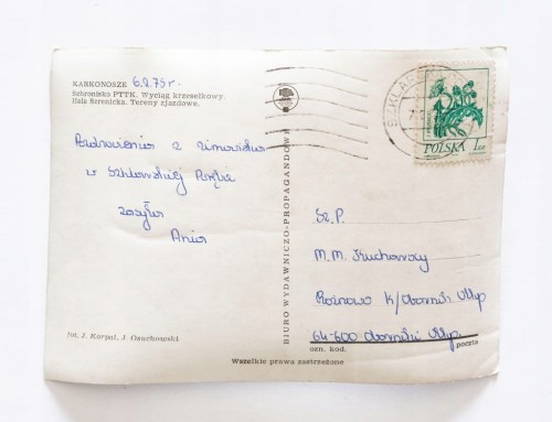 KARKONOSZE - SZRENICA, SCHRONISKO PTTK, WYCIĄG KRZESEŁKOWY 1975