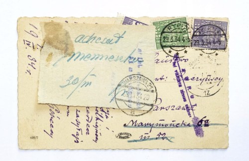 STARA POCZTÓWKA WIELKANOCNA - RYPIN / WARSZAWA 1934