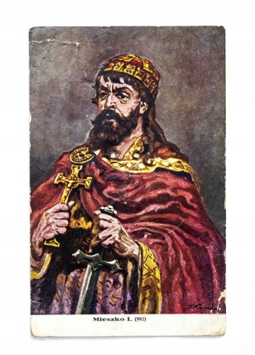 STARA POCZTÓWKA - MIESZKO I (T. KORPAL) II RP