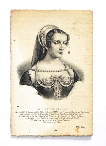 STARA POCZTÓWKA - KRÓLEWNA KLAUDIA WALEZJUSZKA, LONDYN / POZNAŃ l. 30/40