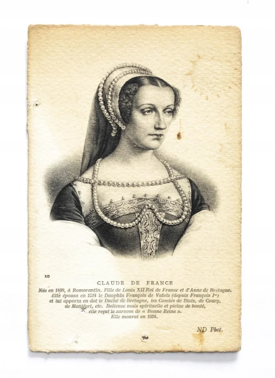 STARA POCZTÓWKA - KRÓLEWNA KLAUDIA WALEZJUSZKA, LONDYN / POZNAŃ l. 30/40