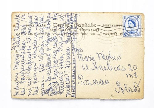 STARA POCZTÓWKA - KRÓLEWNA KLAUDIA WALEZJUSZKA, LONDYN / POZNAŃ l. 30/40