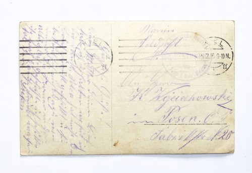 STARA POCZTÓWKA - SEEMANNSGRAB, GRÓB MARYNARZY, KILONIA / POZNAŃ 1916