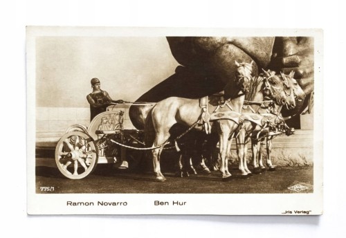 STARA POCZTÓWKA - ROMAN NOVARRO, BEN HUR l. 20/30