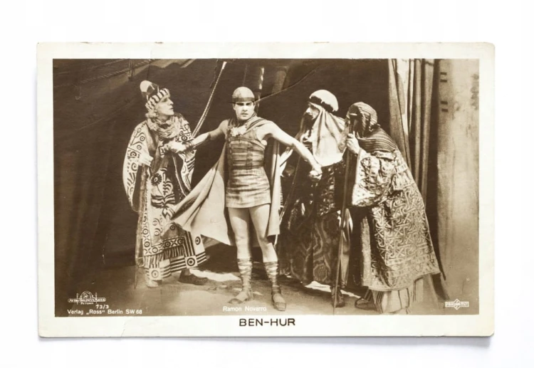STARA POCZTÓWKA - ROMAN NOVARRO, BEN HUR l. 20/30