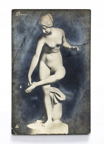 STARA POCZTÓWKA - RZEŹBA VENUS POCZ. XX WIEKU