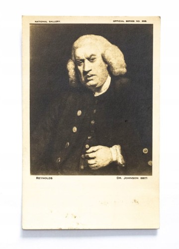 STARA POCZTÓWKA - PISARZ SAMUEL JOHNSON l. 20/30