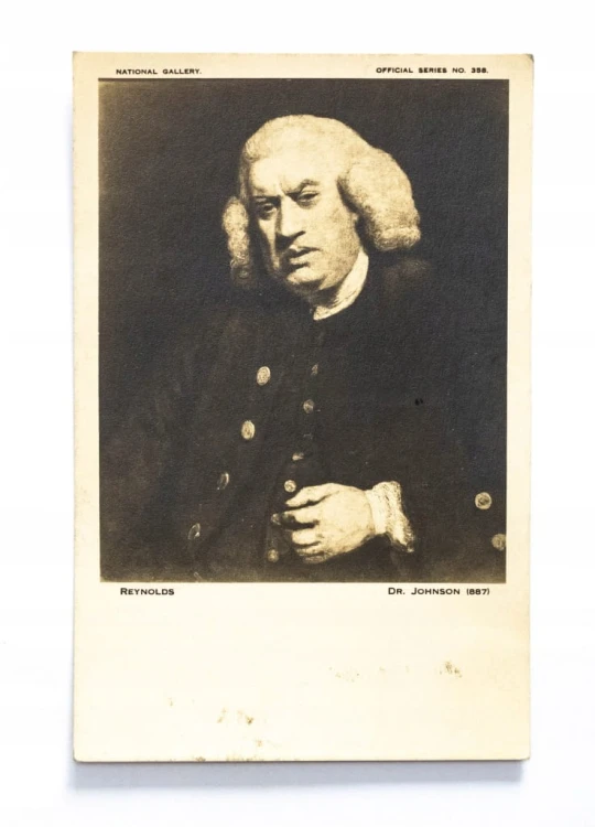 STARA POCZTÓWKA - PISARZ SAMUEL JOHNSON l. 20/30