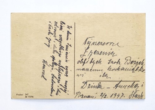 STARA POCZTÓWKA BOŻONARODZENIOWA - POZNAŃ 1947