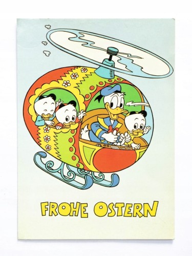 STARA POCZTÓWKA WIELKANOCNA - KACZOR DONALD 1989