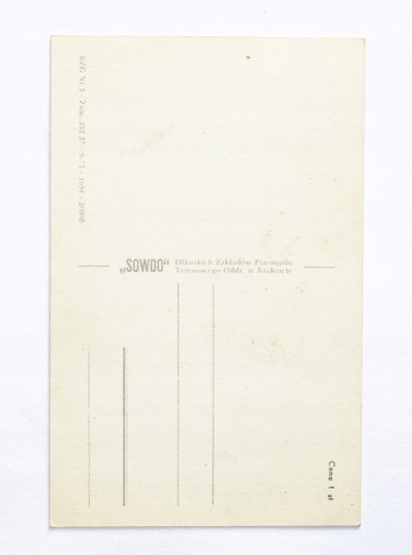 STARA POCZTÓWKA IMIENINOWA - DZIEWCZYNKA Z PSEM l. 50