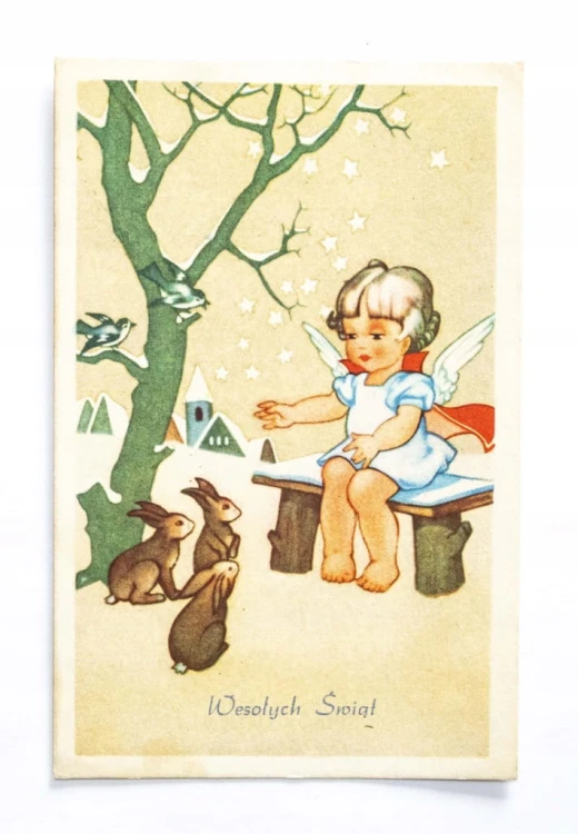 STARA POCZTÓWKA WIELKANOCNA - WÓLKA l. 50