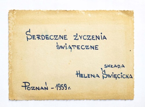 STARA POCZTÓWKA WIELKANOCNA - POZNAŃ 1959
