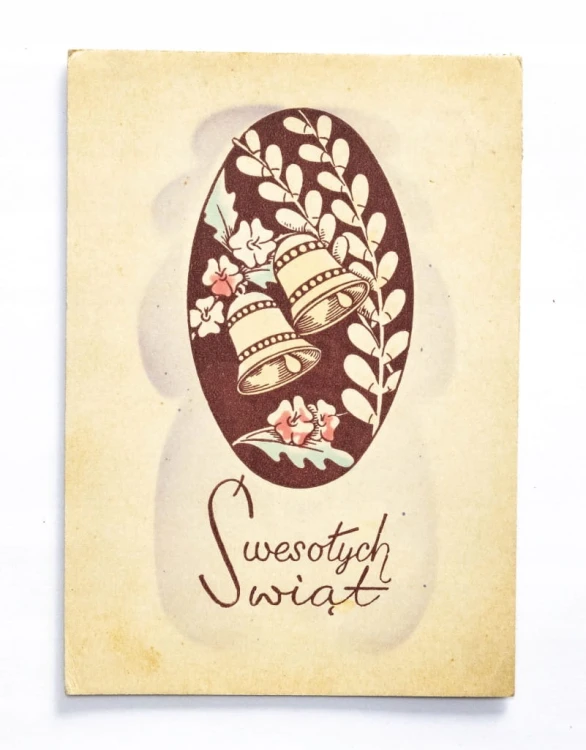STARA POCZTÓWKA WIELKANOCNA - CHOCIWEL / STARGARD l. 50