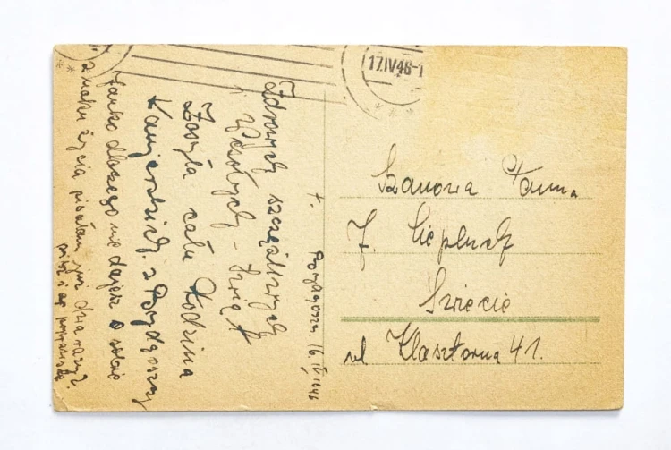 STARA POCZTÓWKA WIELKANOCNA - BYDGOSZCZ / ŚWIECIE 1946