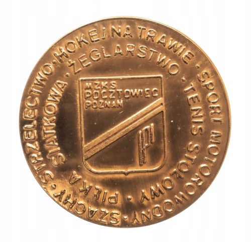 MEDAL 50 LAT MZKS POCZTOWIEC POZNAŃ 1982