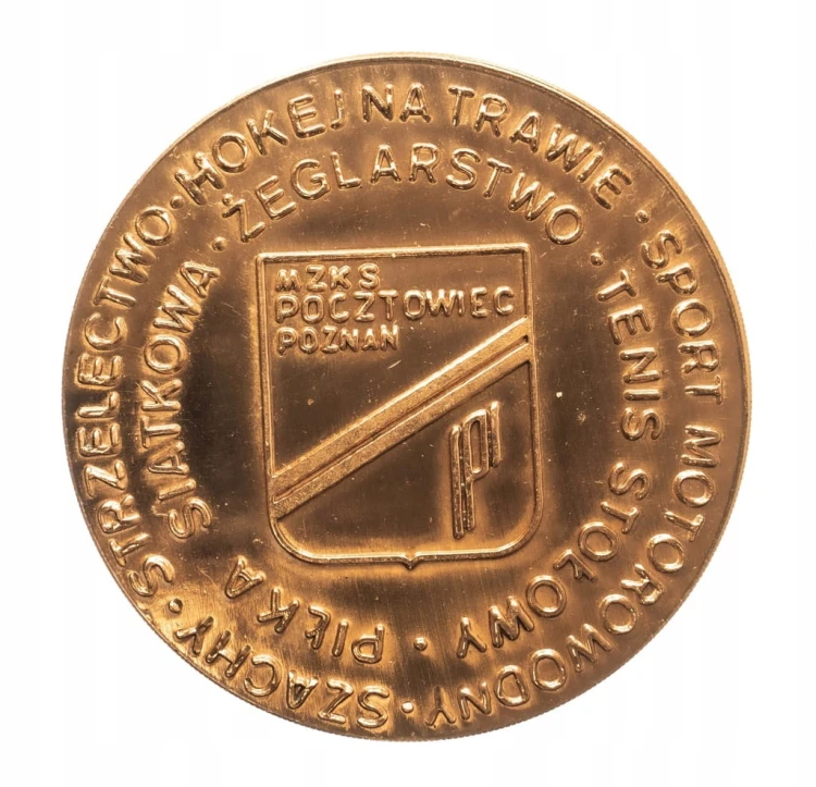 MEDAL 50 LAT MZKS POCZTOWIEC POZNAŃ 1982