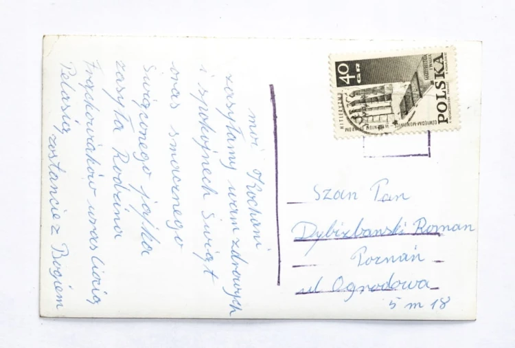 STARA POCZTÓWKA WIELKANOCNA - KLESZCZEWO / POZNAŃ l. 60