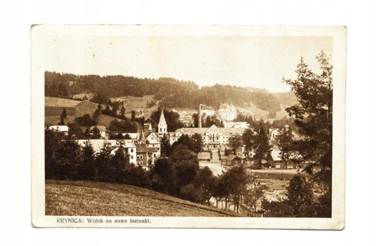 KRYNICA - WIDOK NA NOWE ŁAZIENKI / TULCE 1927