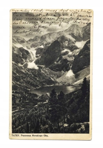 TATRY - PANORAMA MORSKIEGO OKA, ZAKOPANE / HEL 1935