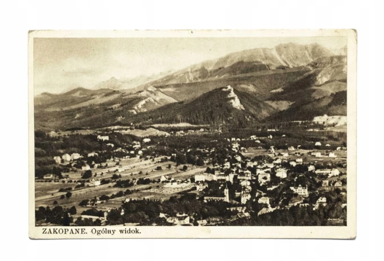 ZAKOPANE - WIDOK OGÓLNY, PANORAMA 1931