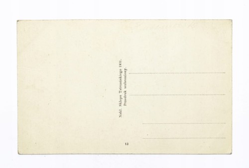 ZAKOPANE - FRAGMENT MORSKIEGO OKA 1931