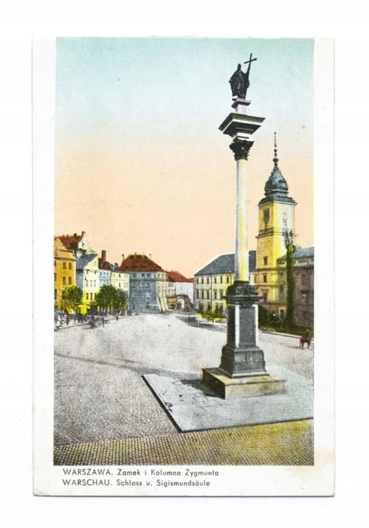 WARSZAWA - ZAMEK I KOLUMNA ZYGMUNTA II RP