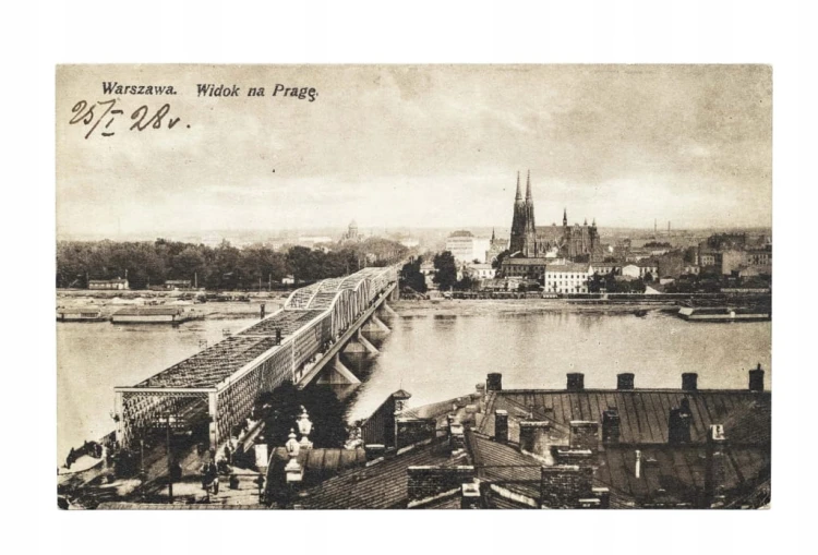 WARSZAWA - WIDOK NA PRAGĘ / POZNAŃ 1928