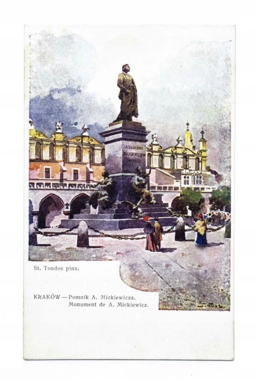 KRAKÓW - POMNIK ADAMA MICKIEWICZA (STANISŁAW TONDOS) II RP