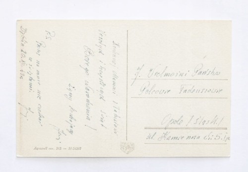STARA POCZTÓWKA BOŻONARODZENIOWA - DĘBLIN / OPOLE 1949
