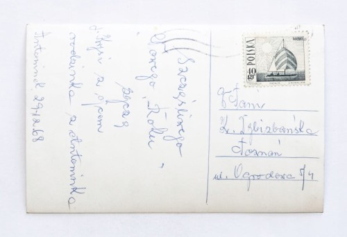 STARA POCZTÓWKA BOŻONARODZENIOWA - ANTONINEK / POZNAŃ 1968
